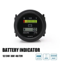 battery indicator hour meter gauge 1224364872v led digital instrument for golf cart boat motorcycle atv truck forklift