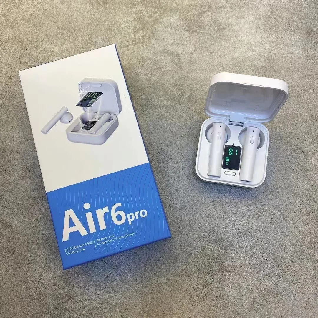 Air6 Pro TWS Беспроводная Bluetooth-гарнитура классная новинка Fash LCD гарнитура