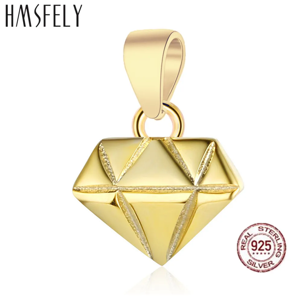 HMSFELY ювелирные изделия из настоящего серебра 925 пробы и золота подвеска сделай