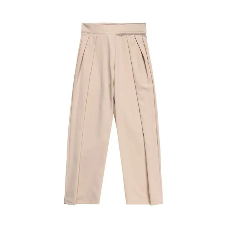 

Ins new versatile straight loose trousers Korean version handsome simple couple casual pants Hong Kong Style autumn trousers