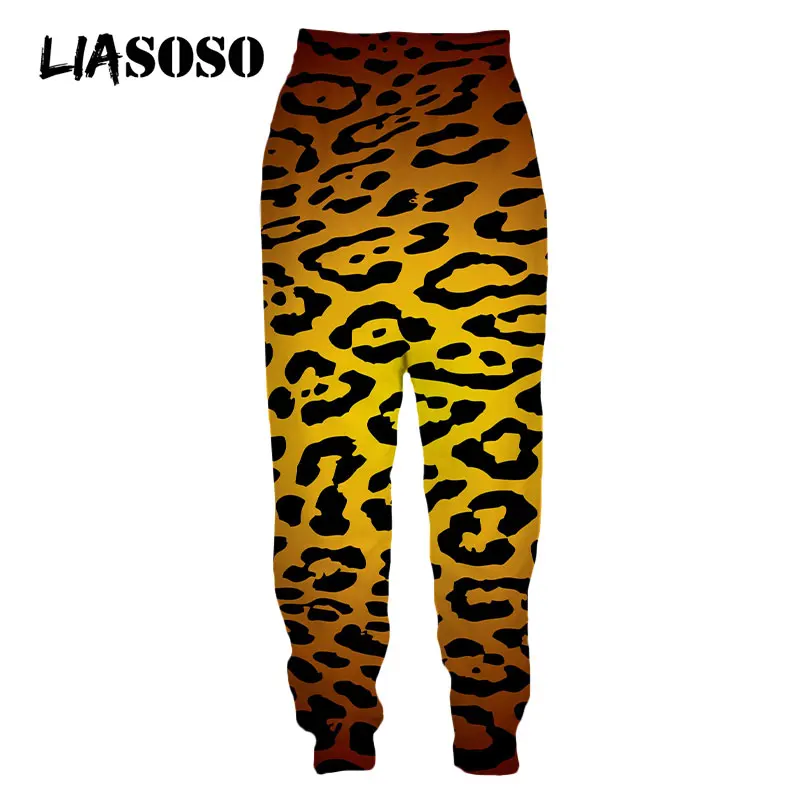 

LIASOSO Leopard Pants Animal Sweatpants Streetwear Fashion Loose Sweat Pants Jogging Casual Harajuku 3D Print Women Men Trousers