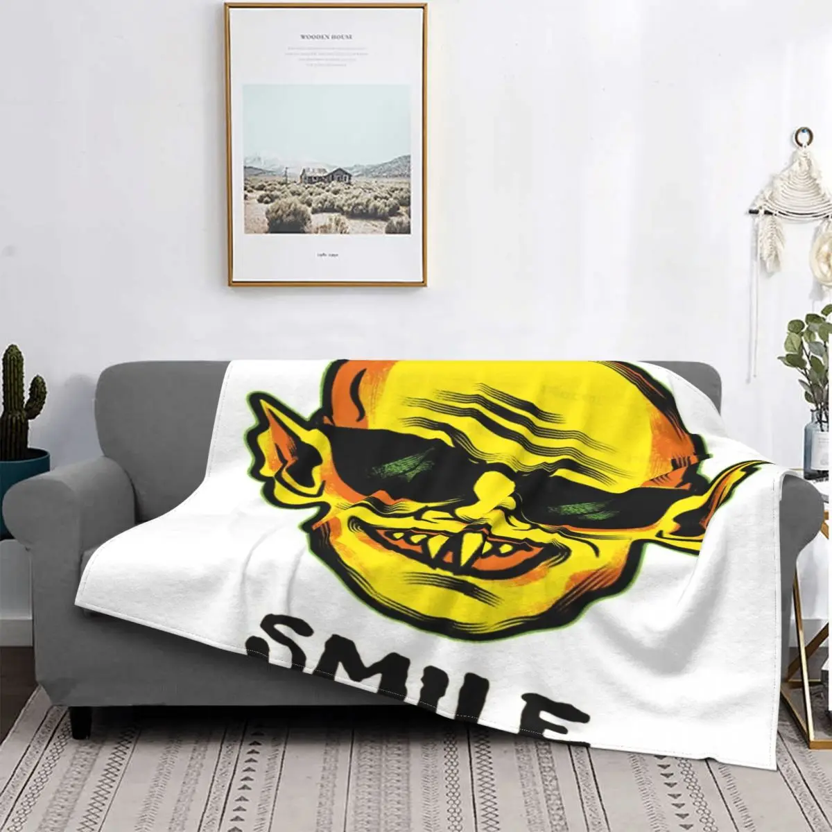 

Manta de sonrisa todos los days, colcha a cuadros para cama, manta de verano, pickick