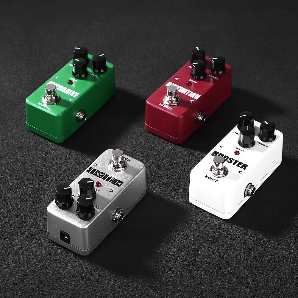 kokko gitarre pedal wirkung kompressor booster verzerrung overdrive elektrische bass gitarre effekte true bypass musical instruments free global shipp
