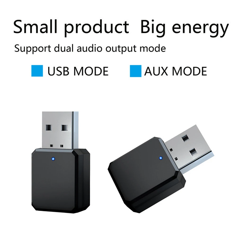 

2 шт., Автомобильный USB-адаптер 3,5 мм с поддержкой Bluetooth