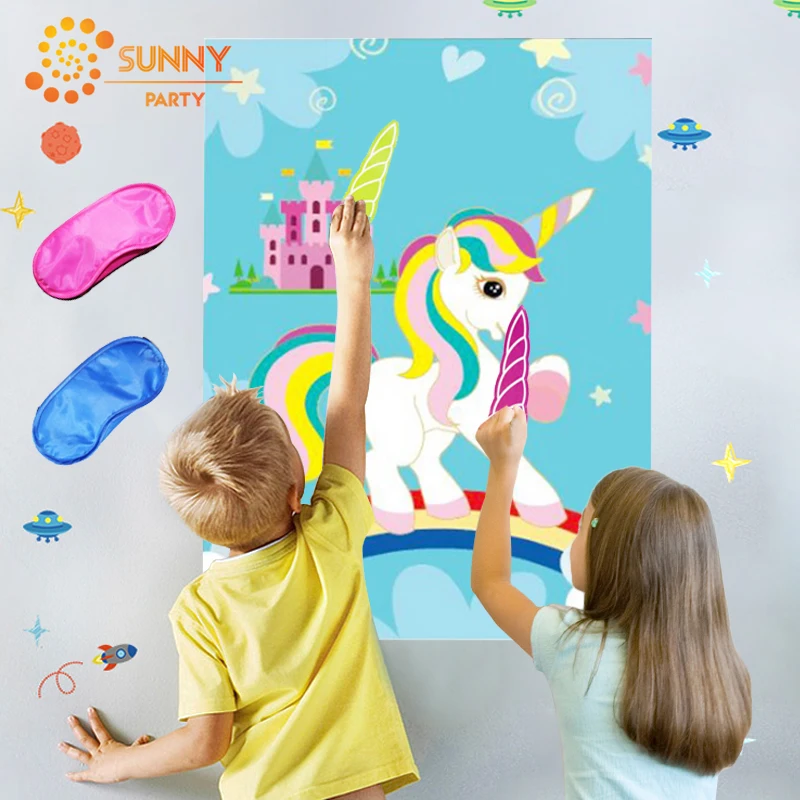 Детские украшения на день рождения единорог товары для вечеринок забавная