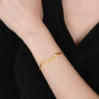 Персонализированные арабский имя браслет Нержавеющаясталь кубинская цепь браслет индивидуальная именная табличка с названием браслет для пары Шарм подарок