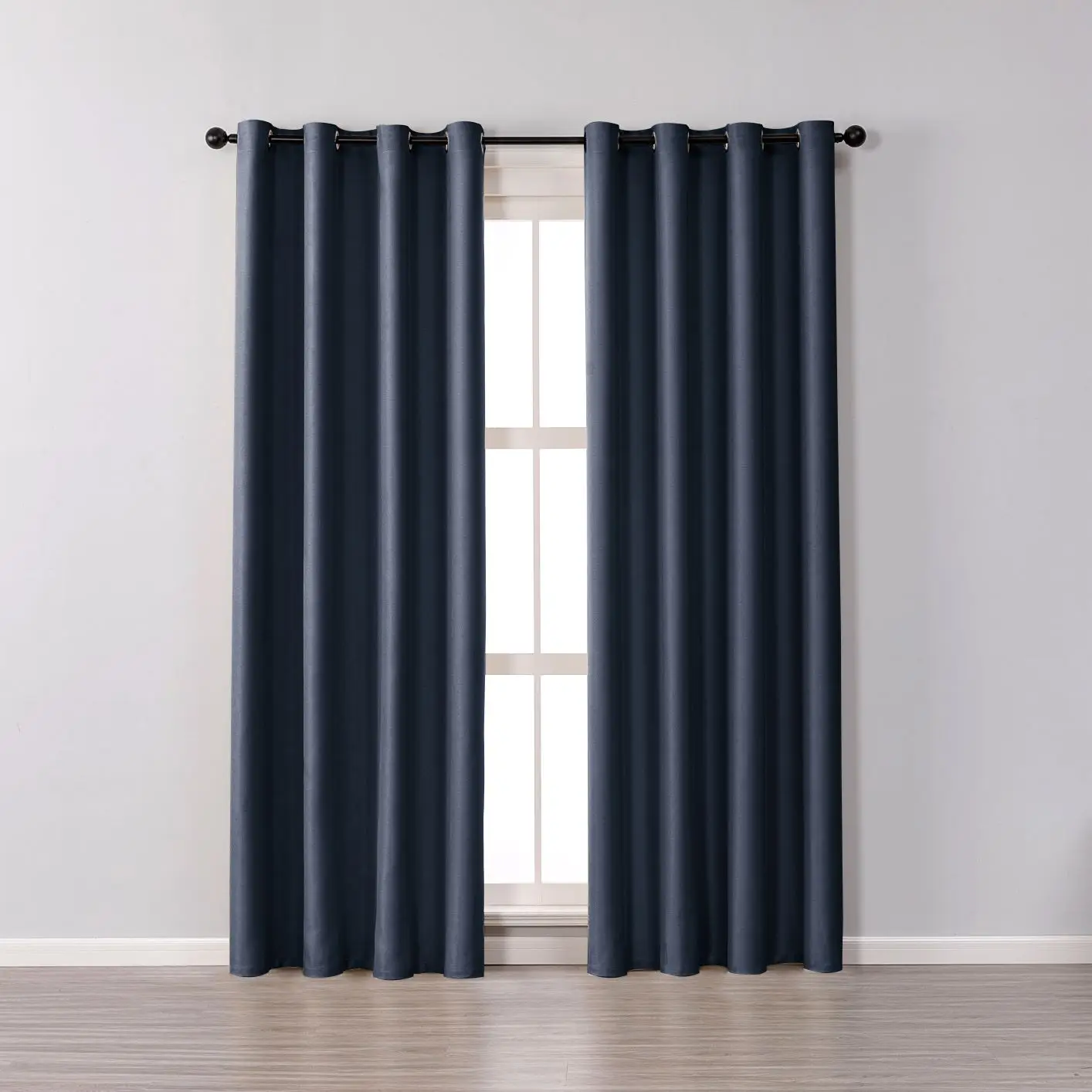 

XUNTUO Modern Blackout Curtain for Living Room Bedroom Finished Window Treatment Finished Solid Color Curtains Blind Drape Decor