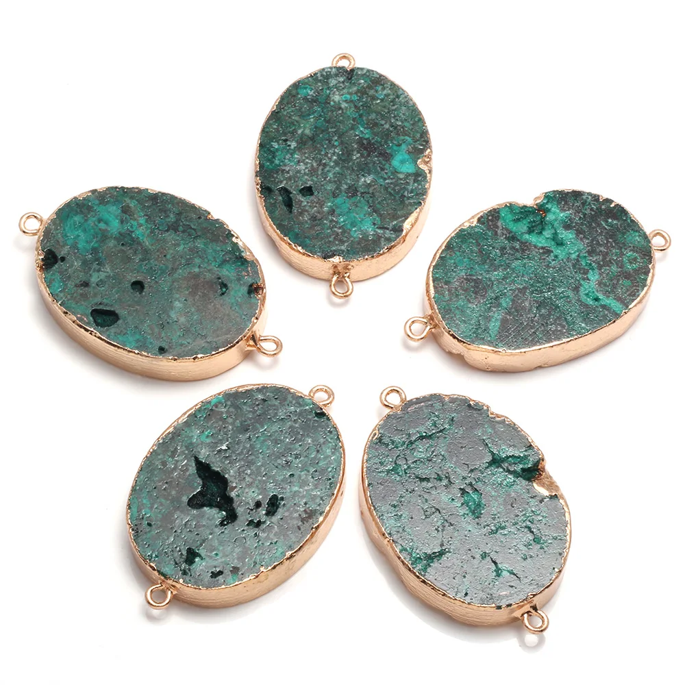 

Natural Stone Pendants Exquisite Egg Shape Semi Precious Stone Charms for Jewelry Making Necklace Bracelet Gift