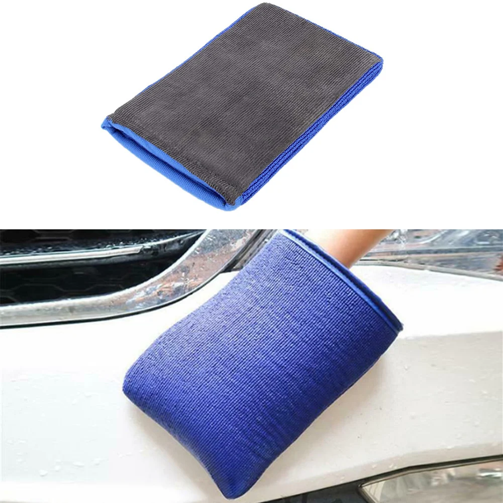 

1Pcs Car Grinding Mud Gloves Cleaning Decontamination 8.3 * 5.9in Car Wash Gloves Grinding Buffing Cleaning Bar Pads Tool Goods