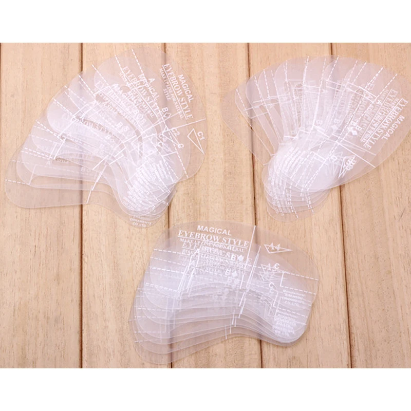 24 шт. в форме бровей постоянный шаблон формы дизайн Дрозд карта резьба слово