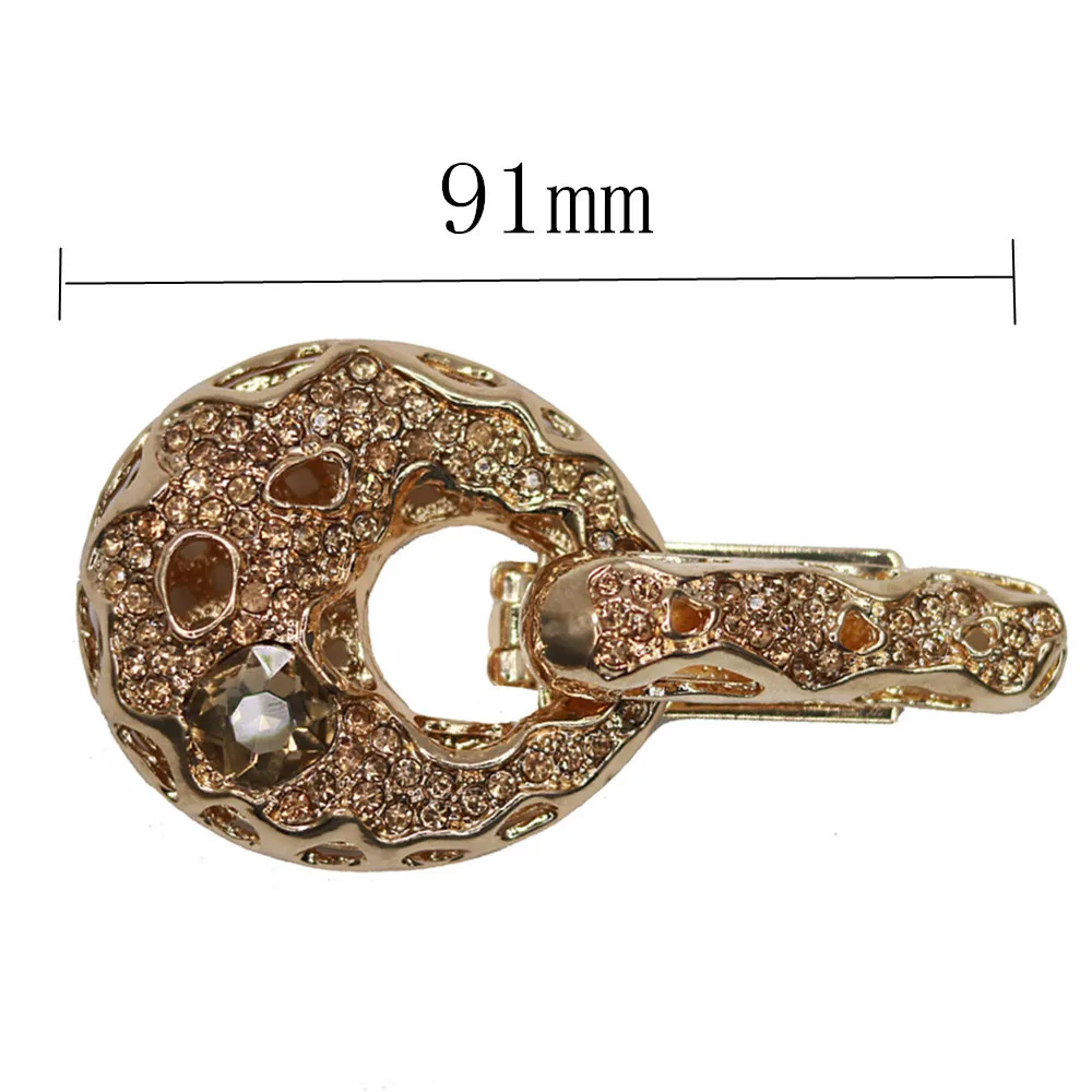 Хорошее качество 91 мм металлические стразы пуговицы для украшения свитера