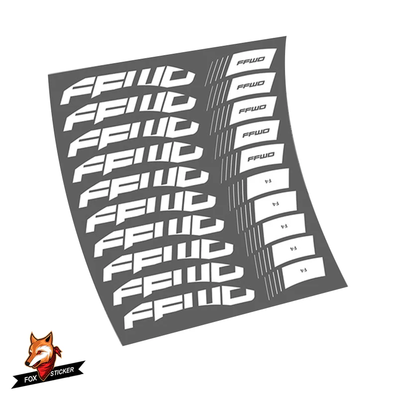 Road Bicycle Carbon Wheel Rim Sticker 24/30/38/40/50/55/60/80/88mm 26er 27.5er 29er MTB Bike Wheels Decal forFastForward F3D/F3R | Спорт и