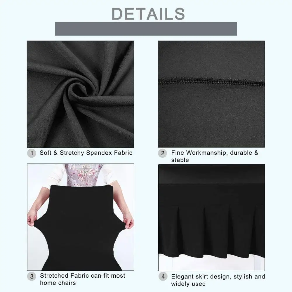 Чехол на стул Meijuner из полиэстера эластичный чехол со съемной юбкой Современное