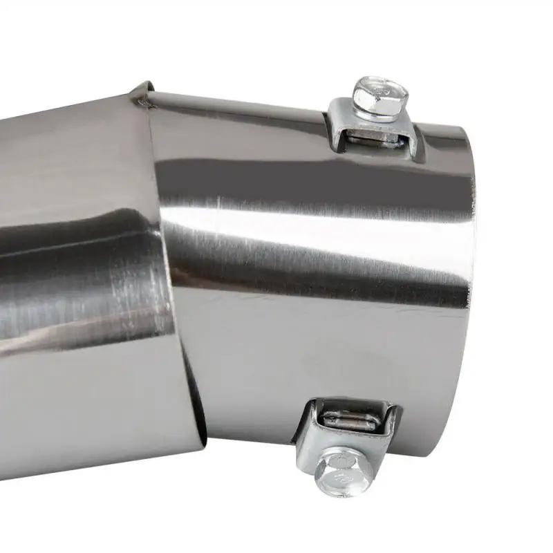 Универсальные хромированные задние круглые выхлопные трубы хвостовые