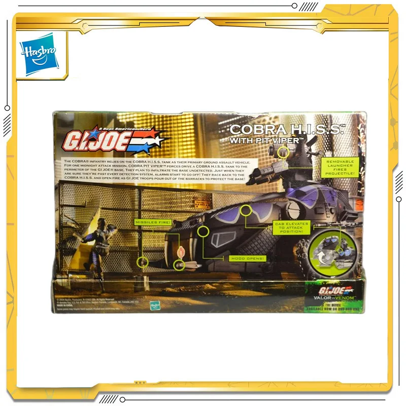 

3.75inch Original Hasbro G.I. Joe Hiss IV Valor VS Venom Action & Toy figures Model Toys For Children