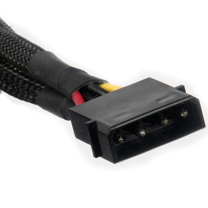 

4 Pin Male IDE Molex to Dual 15Pin Female SATA Power Splitter Converter Adapter Cable Hard Drive HDD SSD Extension Cable