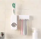 2 шт.компл. автоматическая зубная щетка зубная паста диспенсер 5 настенная подставка для зубных щеток подставка для ванной комнаты инструменты для дома