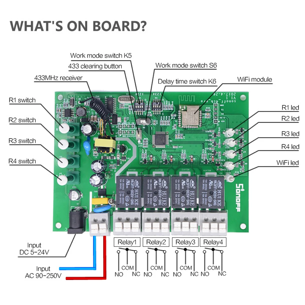 Интеллектуальный переключатель с Wi Fi 4 ходовой разъем на Din рейку канала