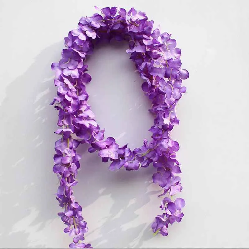 200 см искусственные цветы в полоску с цветами свадебные цепочка цветов