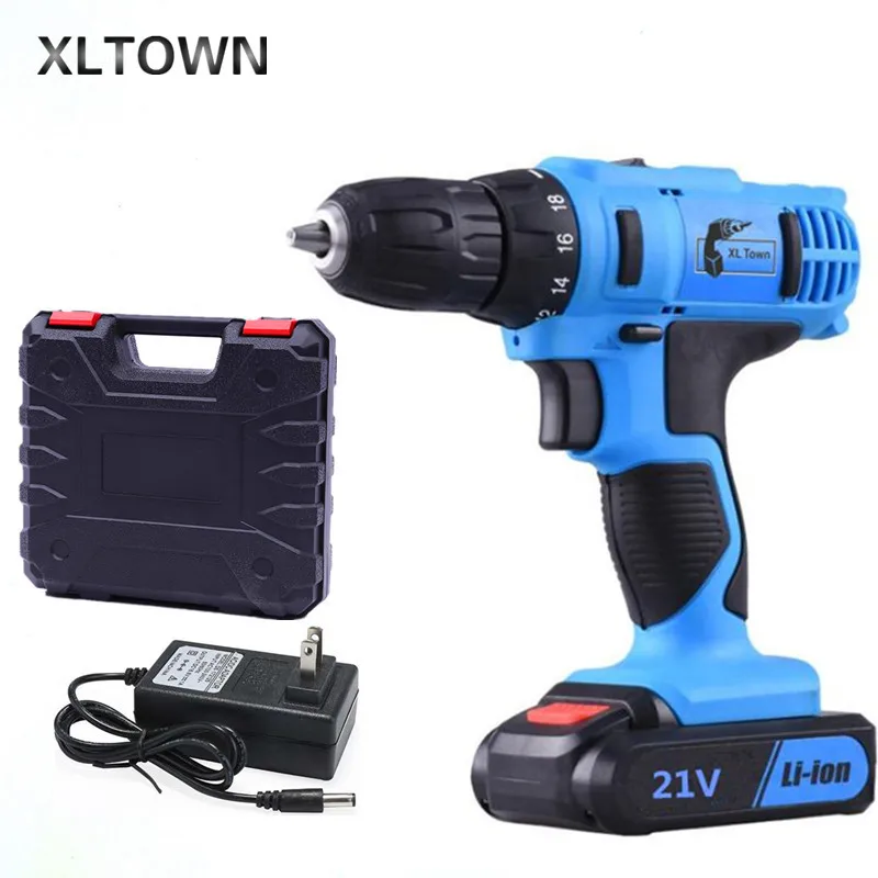 Аккумуляторная дрель XLTOWN 12/16 8/21 в домашняя многофункциональная электрическая