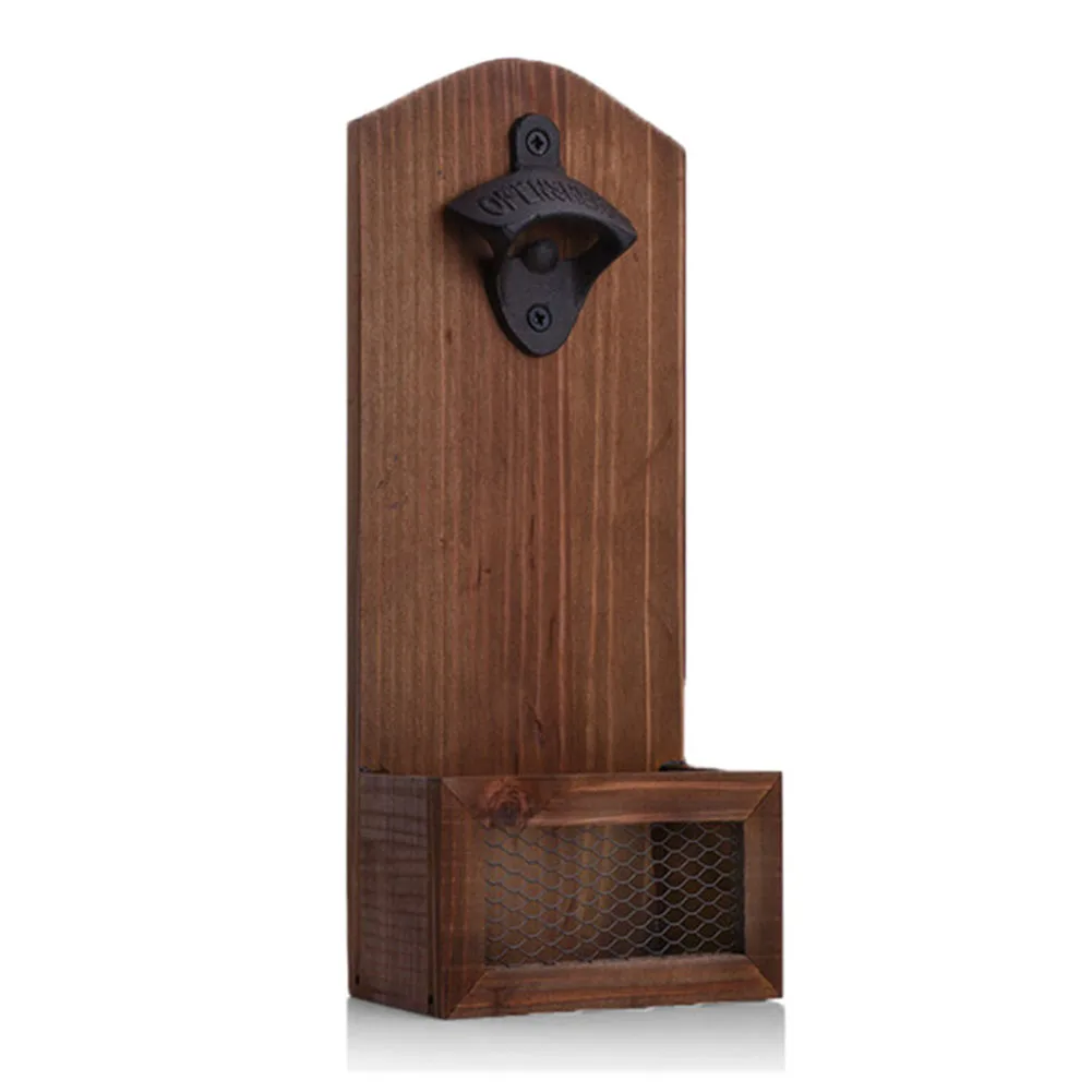 

Vintage Wall Mounted Wood Plaque Bottle Openers Retro Beer Wall Bottle Opener Ca