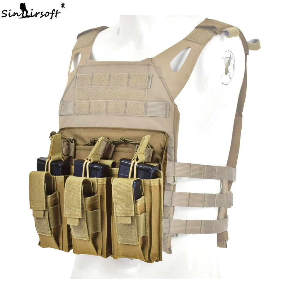 

SINAIRSOFT тактическая нейлоновая сумка для охоты Molle Triple 223/5.56 мм Открытый Топ Mag Magazine M4 Сумка для пейнтбола страйкбола Arma Bandolier