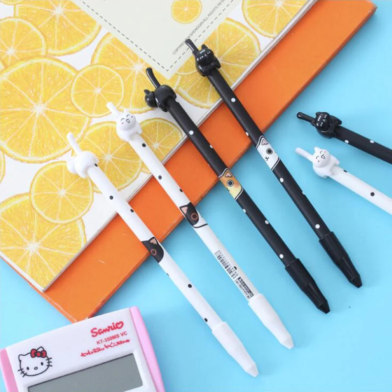 Гелевая ручка в виде кошачьей раковины DIY офисные канцелярские принадлежности и школьные принадлежности Гладкие Черные чернила 0,5 мм ручка 1 шт