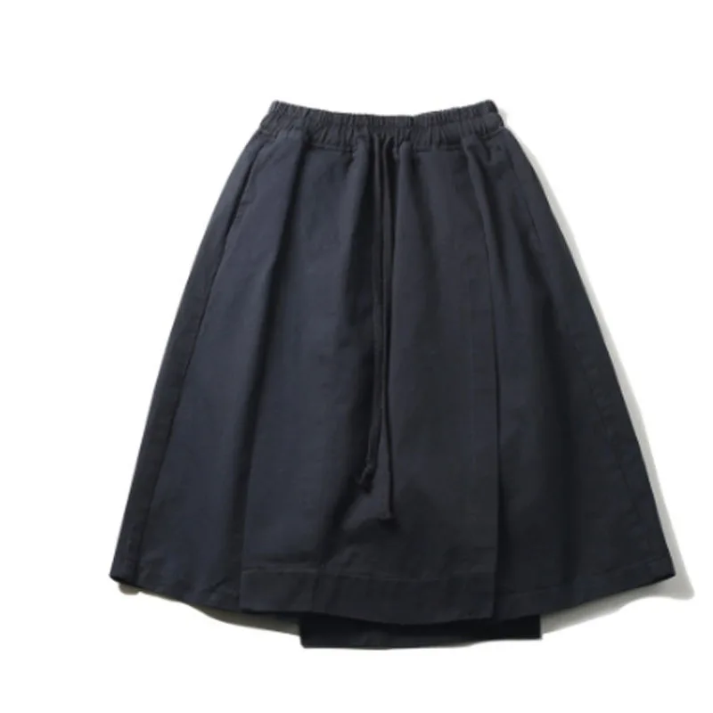 Мужские брюки летние новые асимметричные свободные шорты мужские повседневные