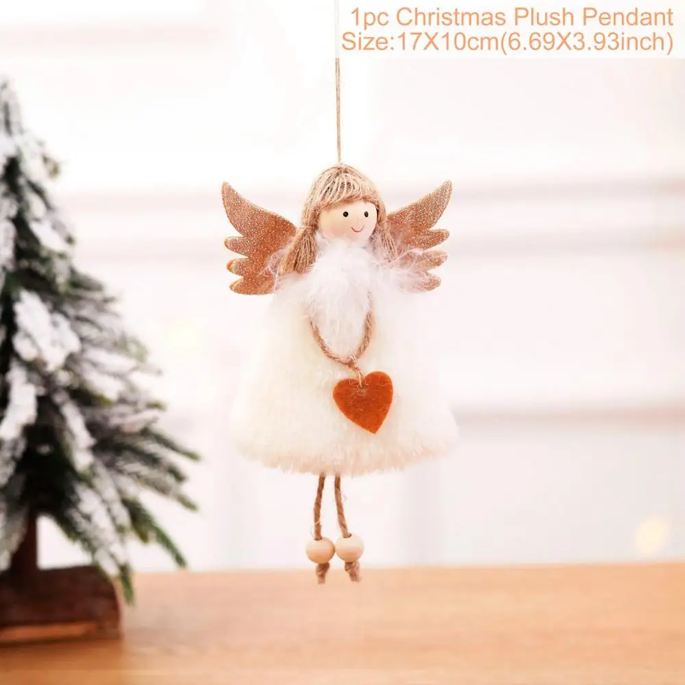 Christmas Doll 6 QIFU Diy деревянное украшение "Лось" Рождественские украшения для дома рождественские украшения Navidad подарки для детей счастливый год - Цвет: Christmas Doll 6