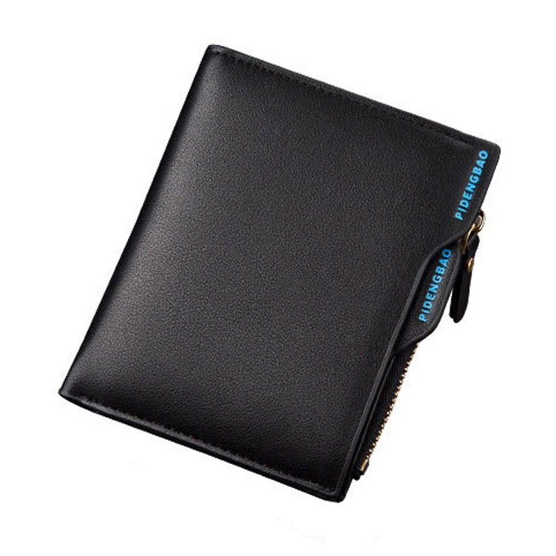 Новый мужской кожаный кошелек с карманом для монет съемный слот водительских