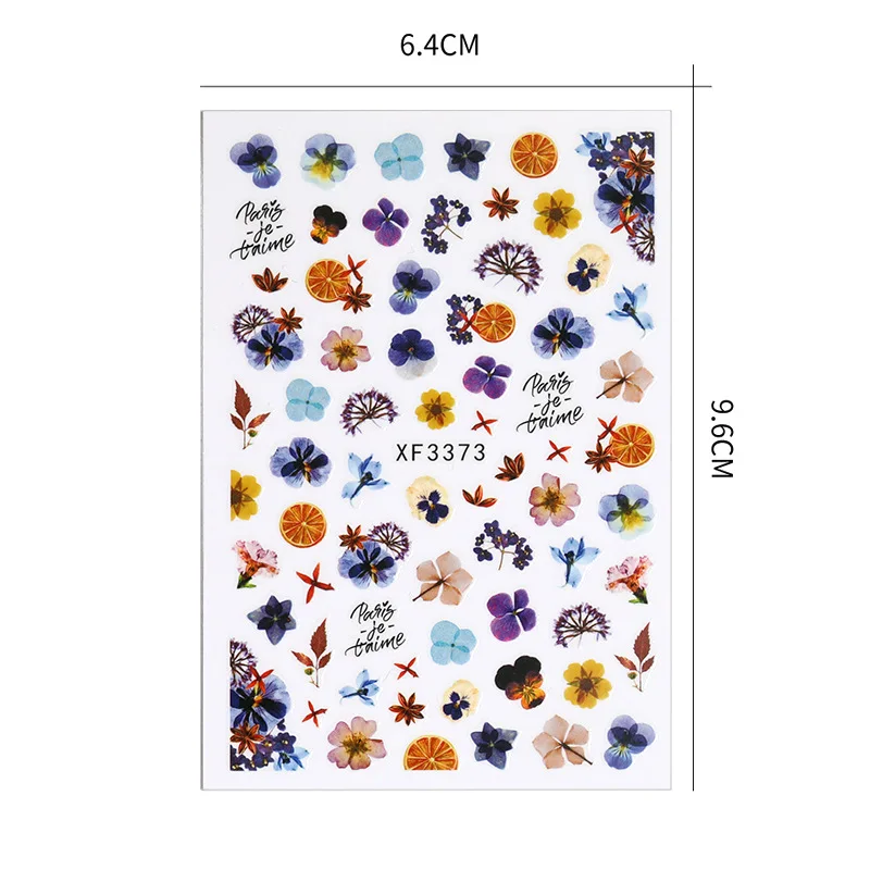 

New Nail Art Decoration Water Decal Love Leaf Letter Design Kawaii Cartoon CharacterDIY Nail Art Watermark Slider Wholesale Tool