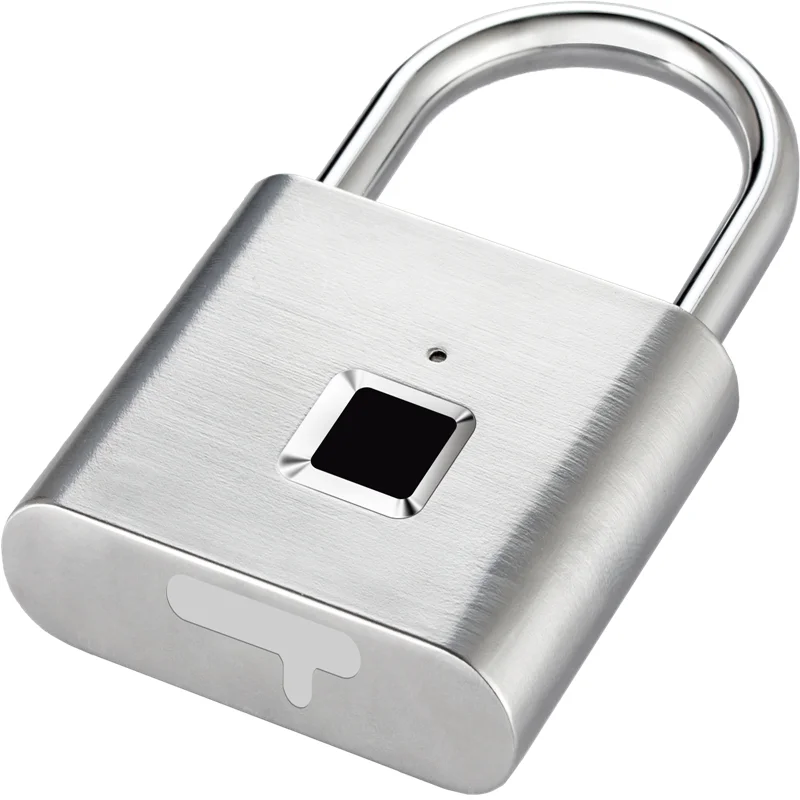 Silver Золотой Интеллектуальный USB Перезаряжаемый дверной замок с защитой от отпечатков пальцев, замок для быстрой разблокировки, Многофункциональное использование - Цвет: Silver