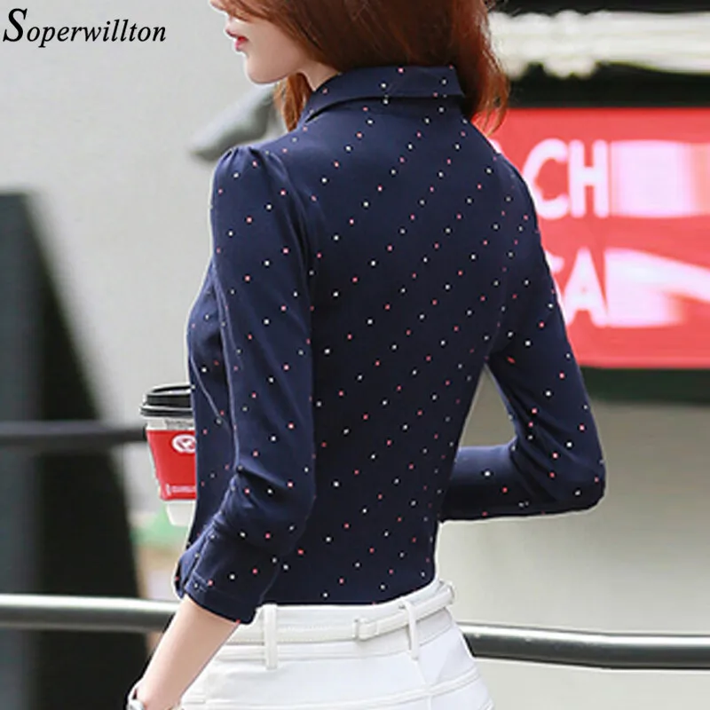 Женская рубашка с длинным рукавом 100% хлопок модель B322 большого размера в