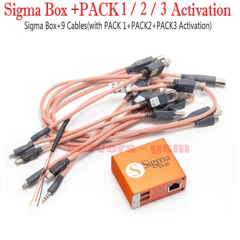 Новейшие 100% Оригинальные Кабели Sigma Box + 9 (с PACK 1 PACK2 PACK3) обновление | Мобильные