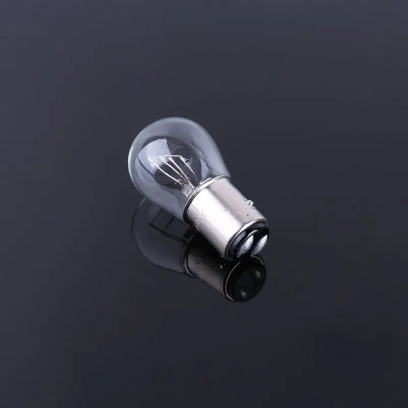 

U90C 2pcs P21/5W S25 12V21/5 BAY15D Car Clear Glass Lamp Brake Tail Bulb Car Indicator Halogen stop Lamp brake bulbs