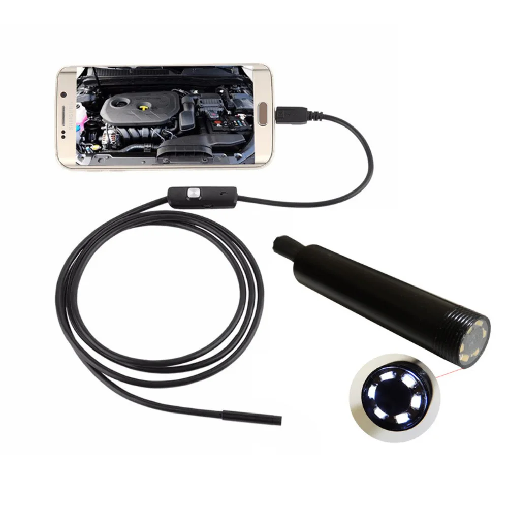 8 мм HD мобильный телефон Endoscope USB Android Industrial pipe 3 5 m трубопроводная камера Endoscop L1 |