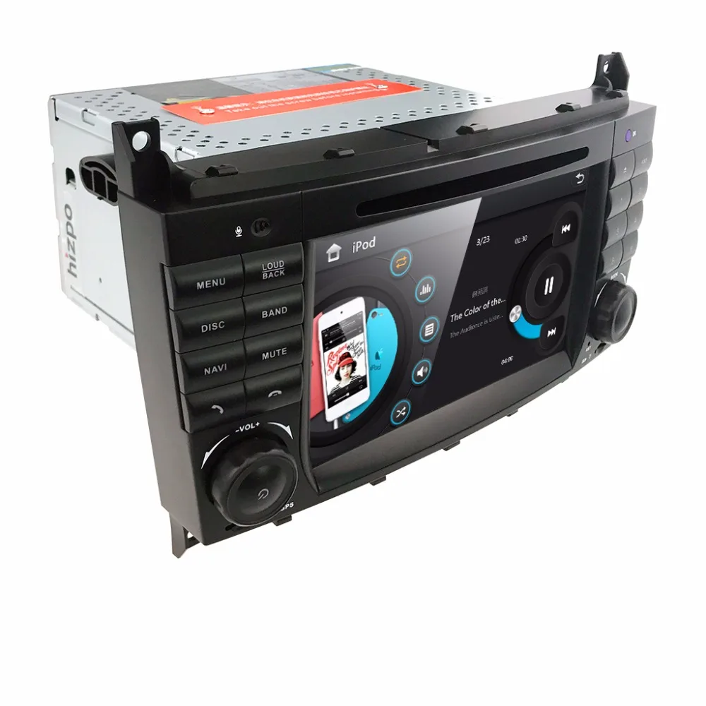 HIZPO 2 DIN автомобильный DVD GPS для Mercedes/Benz W203 W209 W219 A Class A160 C C180 C200 CLK200 Радио Стерео