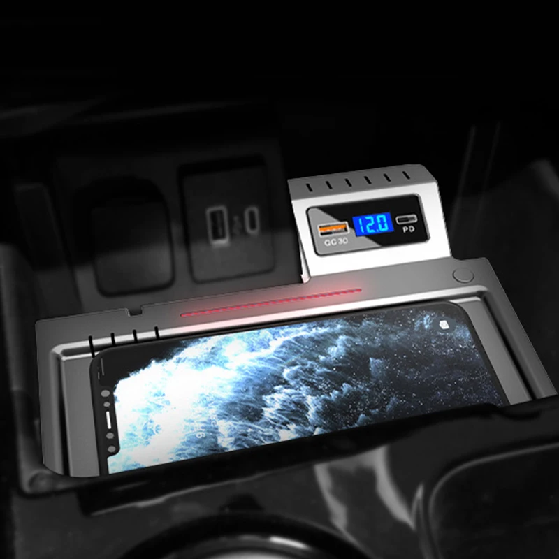 for ford explorer 2020 2021 car wireless charger qi phone charger 15w fast charging case phone holder accessories for iphone 8 free global shipping