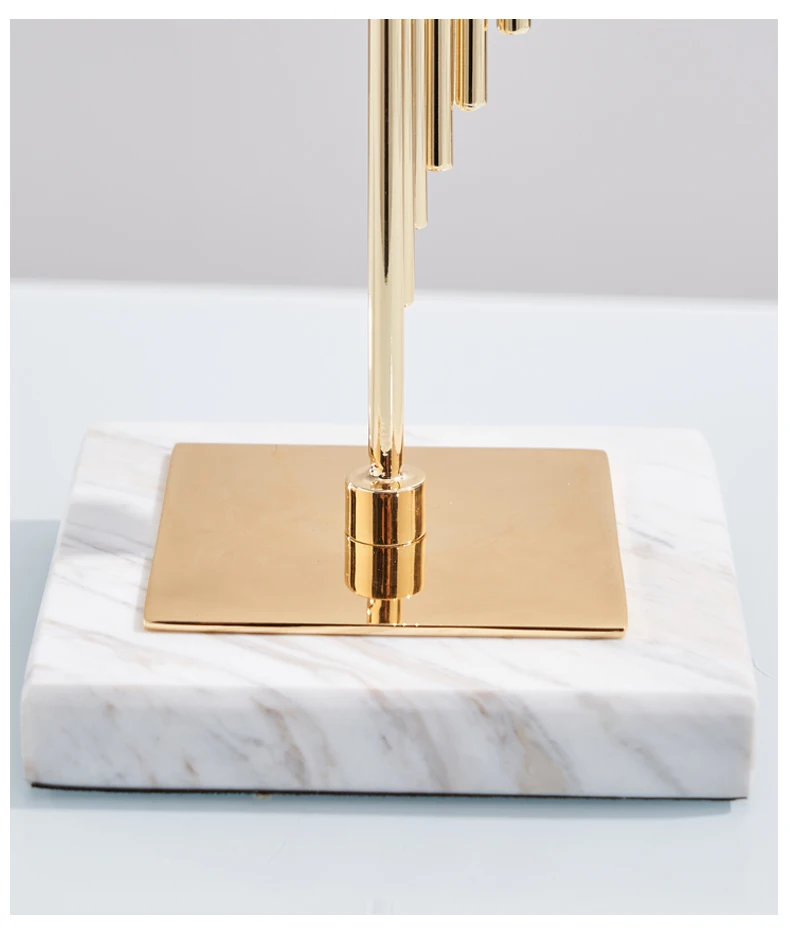 Роскошные ступенчатые Металлические Трубчатые статуи скульптуры абстрактные