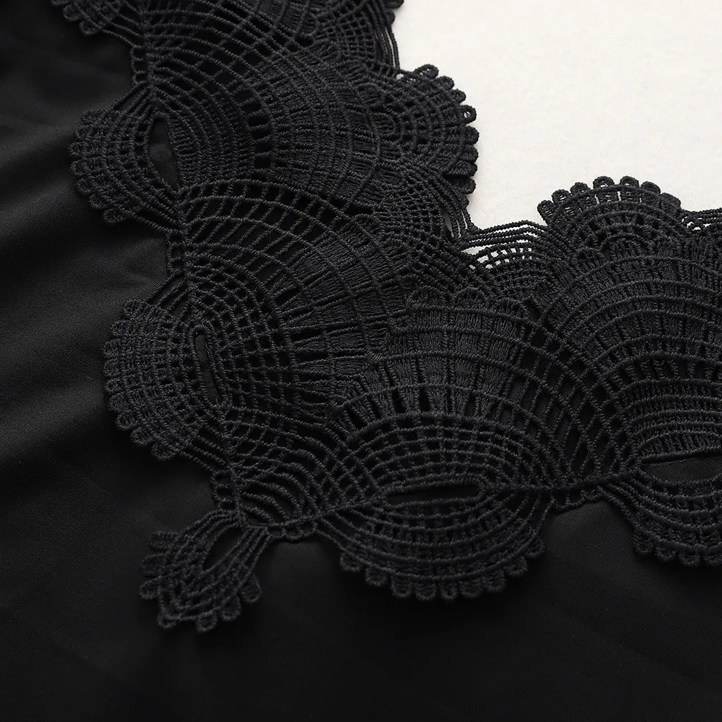 

Blouse Women New Fashion Autumn Spring Daily Sexy Sweet Slim Splicy Lace Solid Color Long Sleeve V-Neck Top