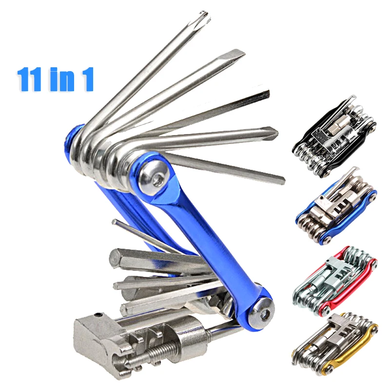 11 в 1 Многофункциональный набор инструментов для ремонта велосипеда