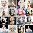 RUOPOTY 5D алмазная вышивка, распродажа, бриллиантовая мозаика, квадратная мозаика Marilyn Monroe для женщин