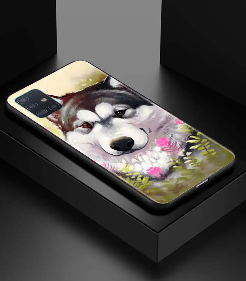 

Siberian Husky Dog Cover for Samsung Galaxy A51 A71 A42 5G A21s A31 A11 A01 A91 A21 A41 A Quantum Case Silicone Soft Phone Coque