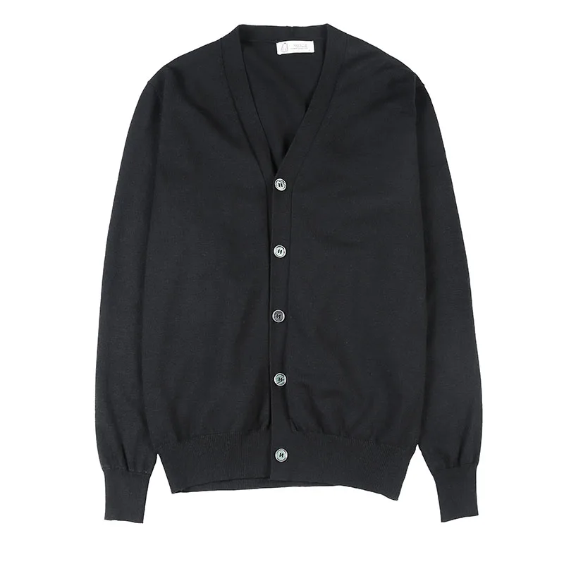 

Fashion Korean Knitted Sweater Men Slim Fit V-neck Casual Cardigan Men Simple Streetwear Autumn New Sweater Male 7Colors 3XL-M
