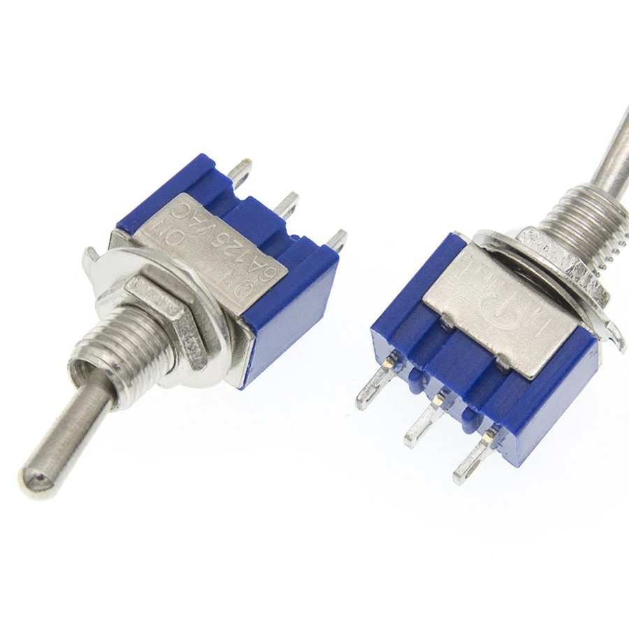 10 шт. миниатюрные переключатели SPDT ON 6A 125 В переменного тока|mini mini|mini toggle switchmini switch