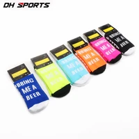 dh sports funny running socks professional sports socks women men stylish cycling compression camping climbing sock 38 45
