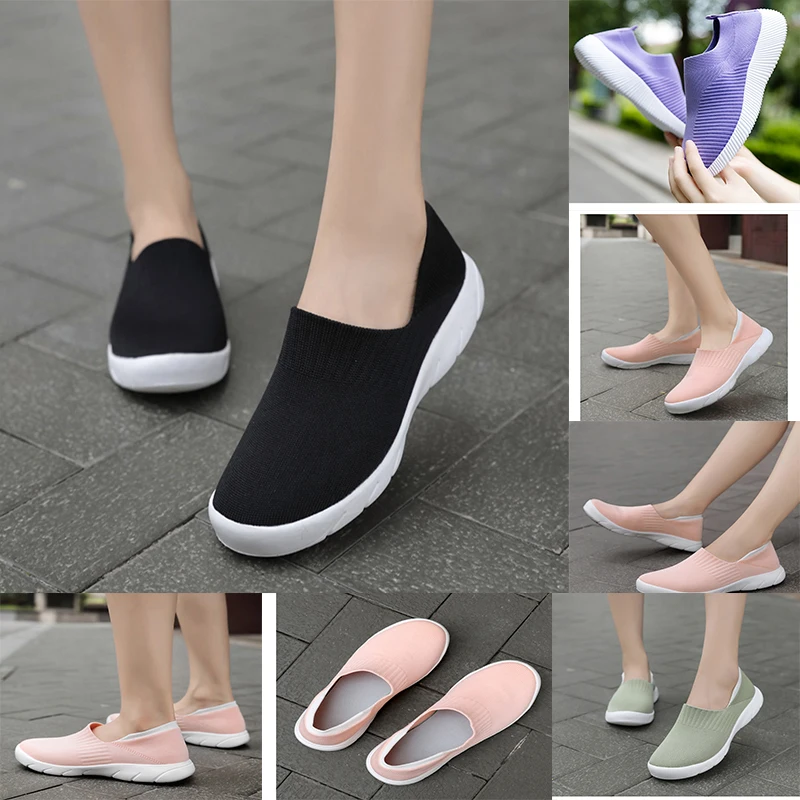 

New women's shoes spring and summer high quality comfortable breathable shoes grey black green leisure flat shoes 017