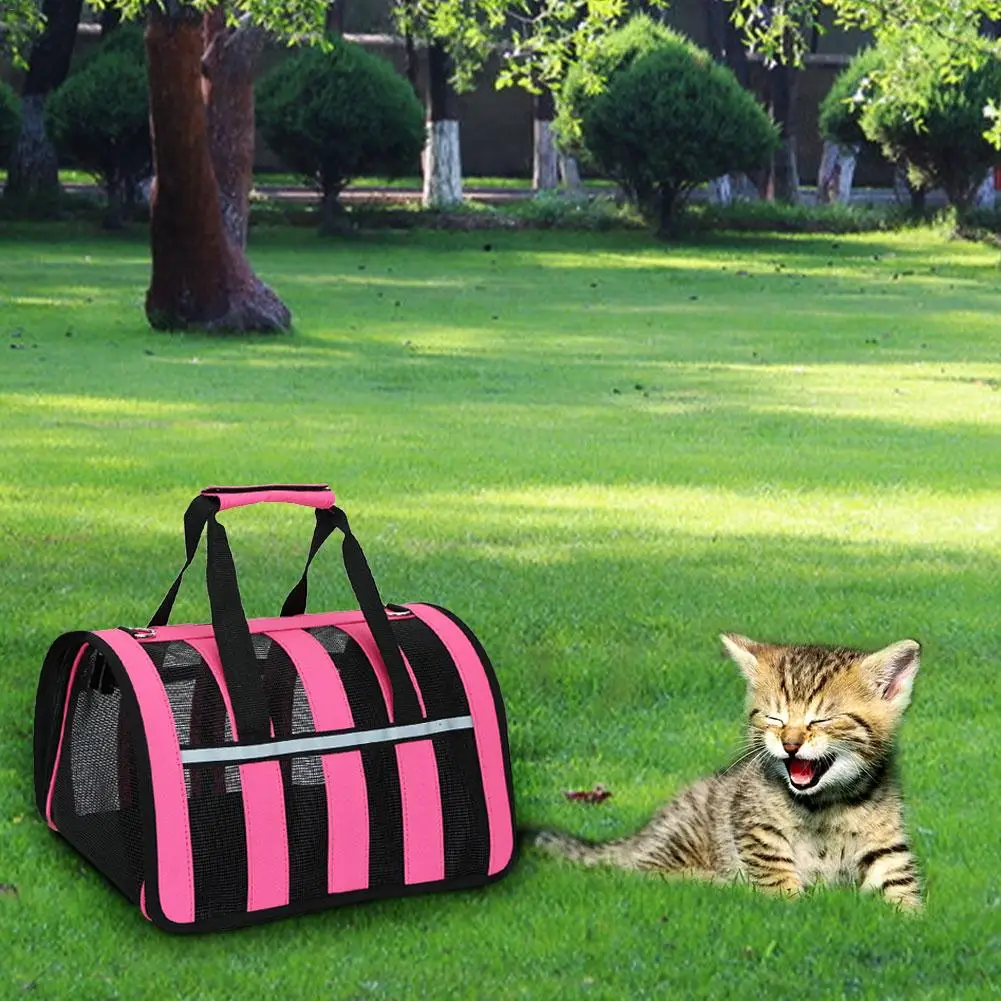 

Dual-use Folding Breathable Mesh Cat&Dog Bag Outgoing Portable Transparent Breathable Bag