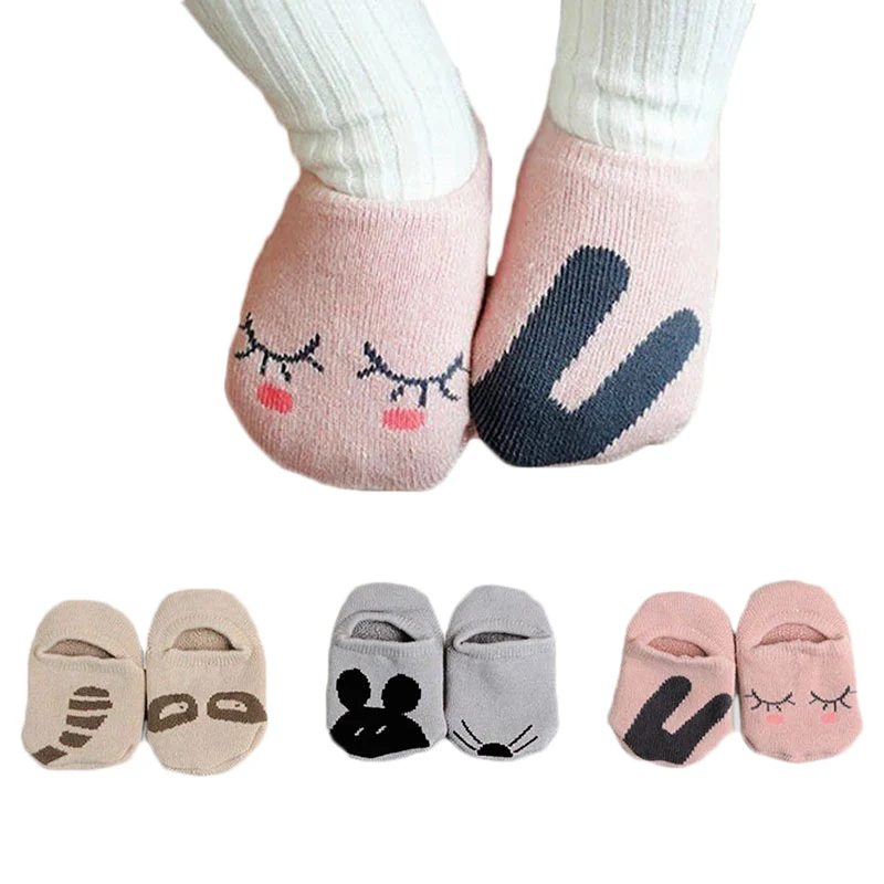 

One Size Cartoon Unisex Newborn Anti Slip Baby Girls/ Boys Cotton Toddler Boat Socks Spring Fall Socks