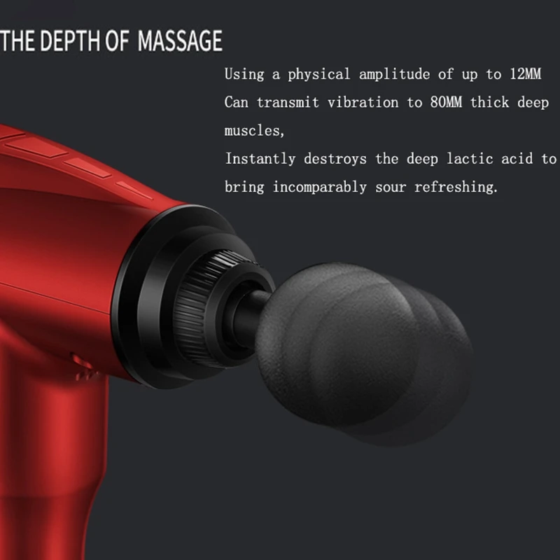 

Sonic Handheld Percussion Massage-Deep Tissue Massager -32 Speed High-Intensity Vibration US Plug